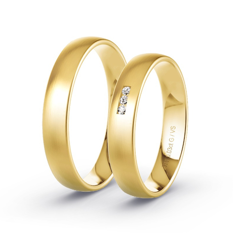 Alianzas Oro amarillo - 0.03 kt Diamantes - Modelo N°1005 Alianzas Oro amarillo - 0.03 kt Diamantes - Modelo N°1005