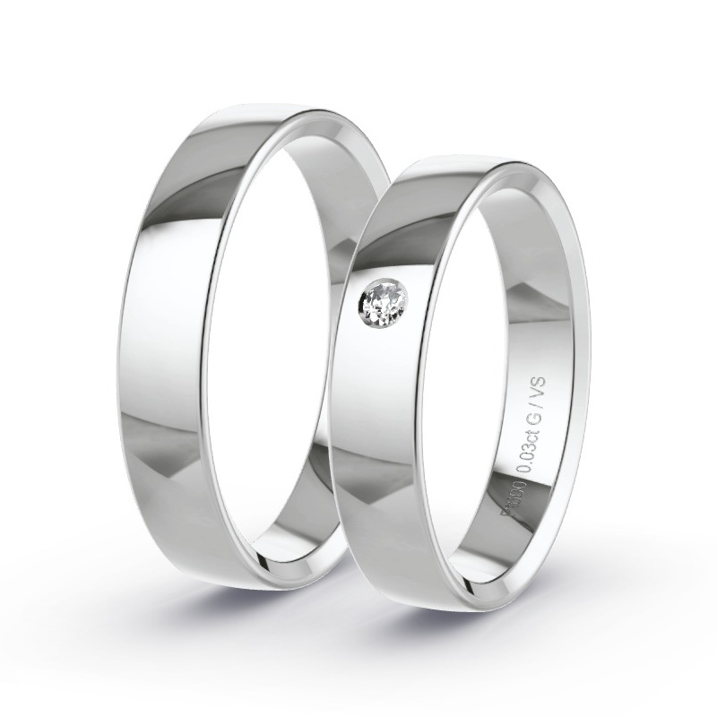 Alianzas Platino - 0.03 kt Diamantes - Modelo N°1009 Alianzas Platino - 0.03 kt Diamantes - Modelo N°1009
