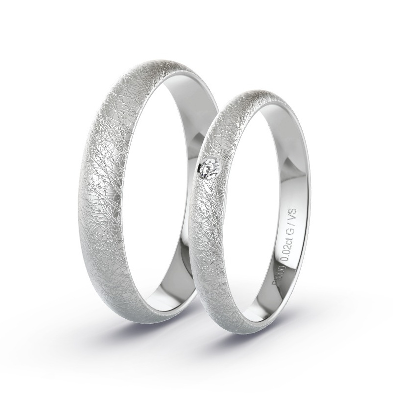 Alianzas Platino - 0.02 kt Diamantes - Modelo N°1011 Alianzas Platino - 0.02 kt Diamantes - Modelo N°1011
