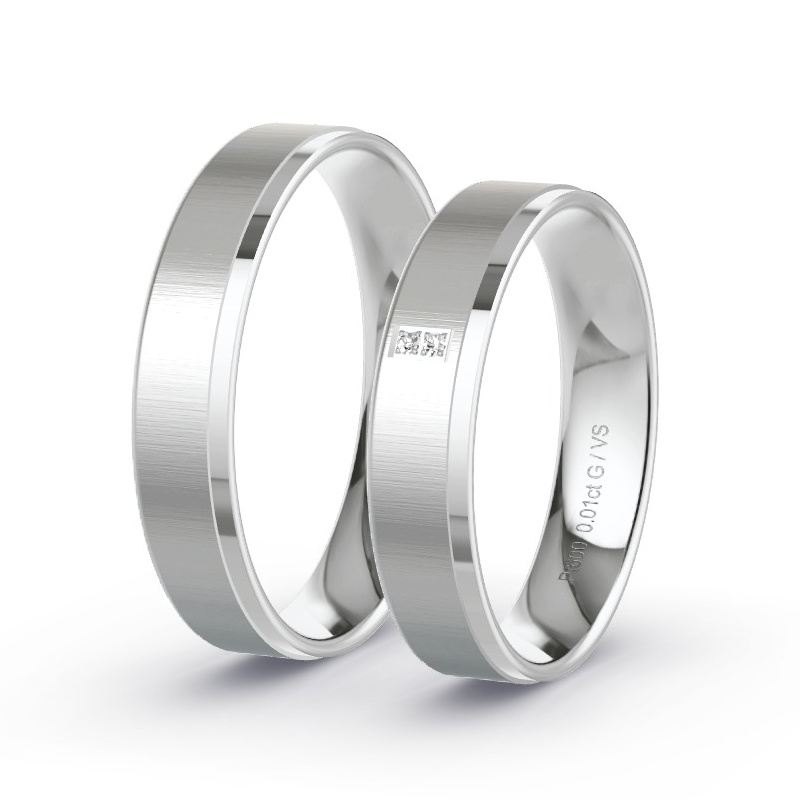 Alianzas Platino - 0.02 kt Diamantes - Modelo N°1012 Alianzas Platino - 0.02 kt Diamantes - Modelo N°1012
