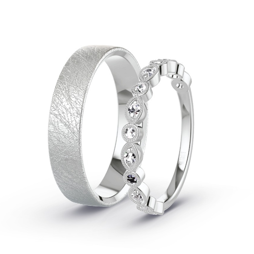 Alianzas Platino - 0.24 kt Diamantes - Modelo N°1035 Alianzas Platino - 0.24 kt Diamantes - Modelo N°1035