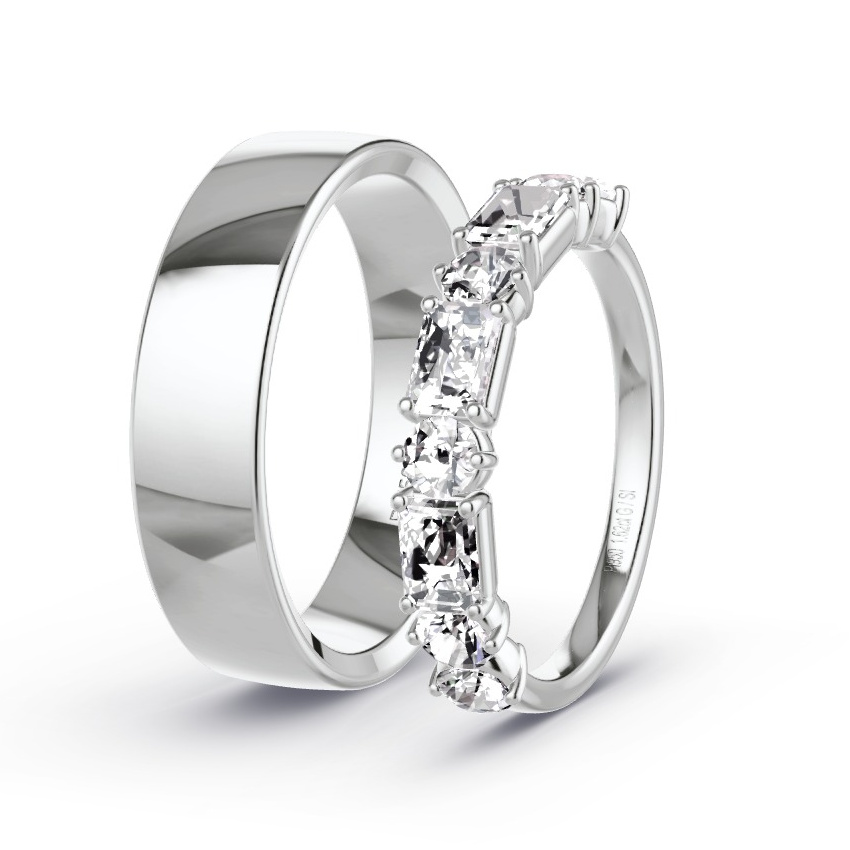 Alianzas Platino - 1.62 kt Diamantes - Modelo N°1049 Alianzas Platino - 1.62 kt Diamantes - Modelo N°1049
