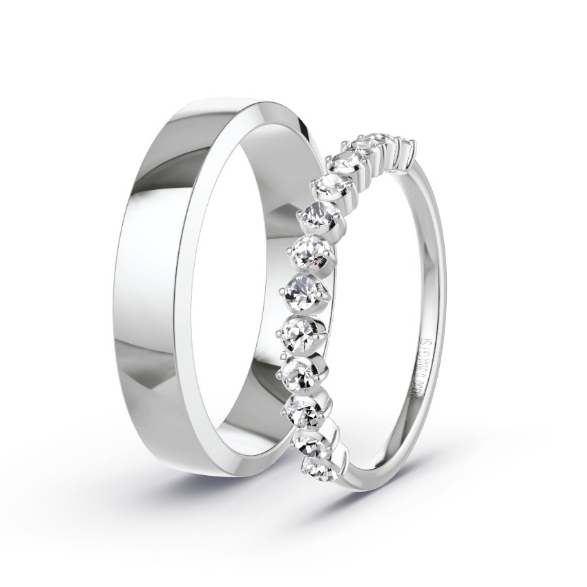 Alianzas Platino - 0.39 kt Diamantes - Modelo N°1050 Alianzas Platino - 0.39 kt Diamantes - Modelo N°1050