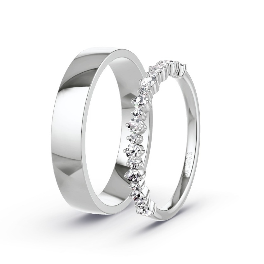 Alianzas Platino - 0.39 kt Diamantes - Modelo N°1057 Alianzas Platino - 0.39 kt Diamantes - Modelo N°1057