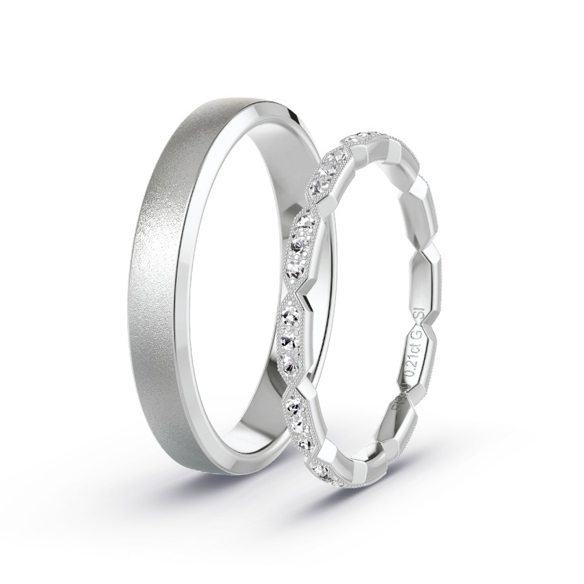 Alianzas Platino - 0.21 kt Diamantes - Modelo N°1058
