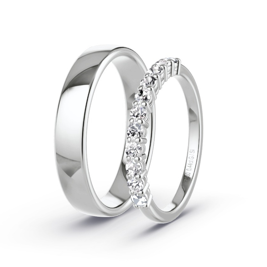 Alianzas Platino - 0.44 kt Diamantes - Modelo N°1062 Alianzas Platino - 0.44 kt Diamantes - Modelo N°1062