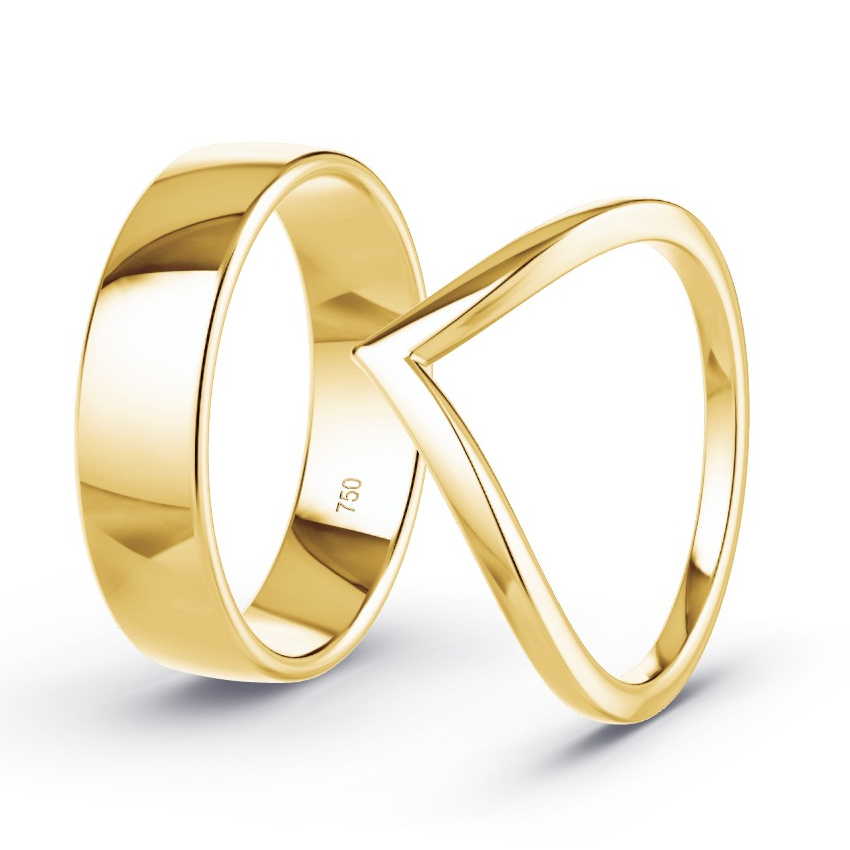 Alianzas Oro amarillo - Modelo N°1069 Alianzas Oro amarillo - Modelo N°1069