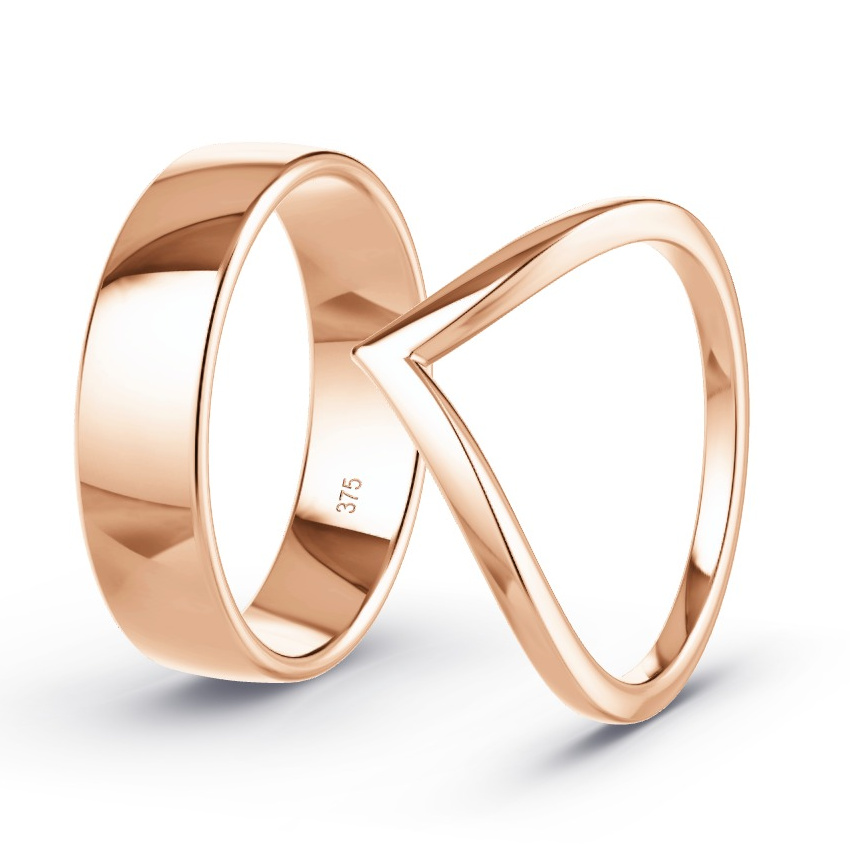 Alianzas Oro rosa - Modelo N°1069 Alianzas Oro rosa - Modelo N°1069