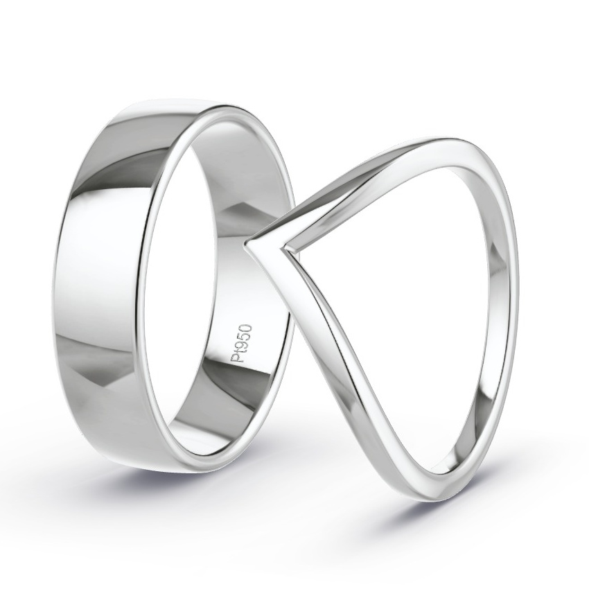 Alianzas Platino - Modelo N°1069 Alianzas Platino - Modelo N°1069