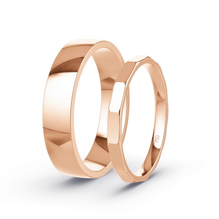 Alianzas Oro rosa - Modelo N°1074
