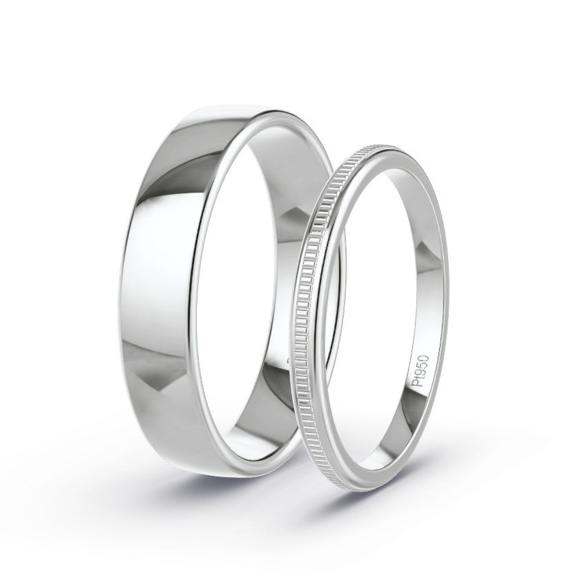 Alianzas Platino - Modelo N°1075 Alianzas Platino - Modelo N°1075