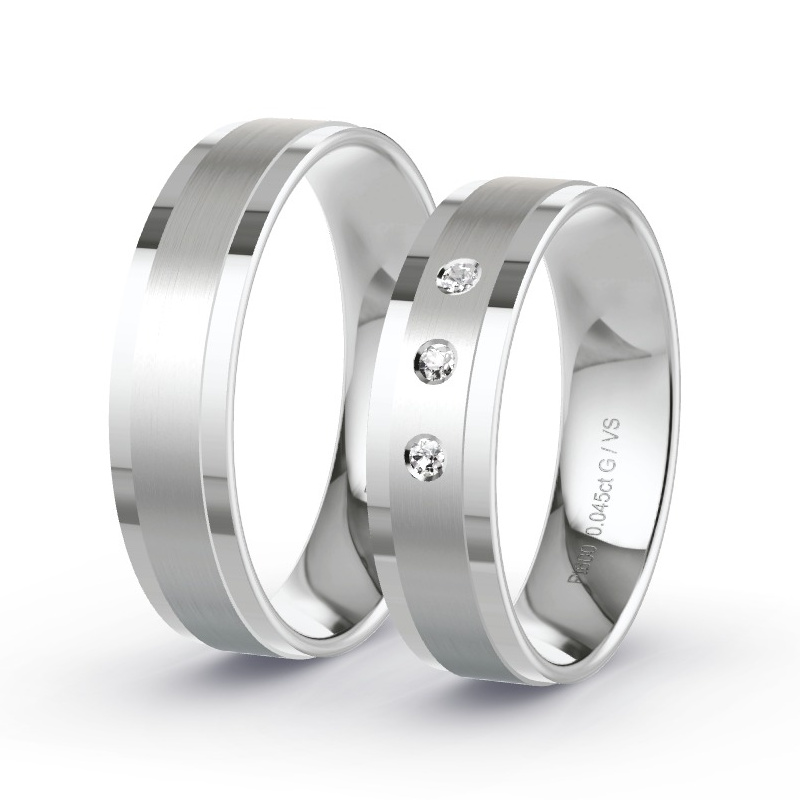 Alianzas Platino - 0.045 kt Diamantes - Modelo N°1102 Alianzas Platino - 0.045 kt Diamantes - Modelo N°1102