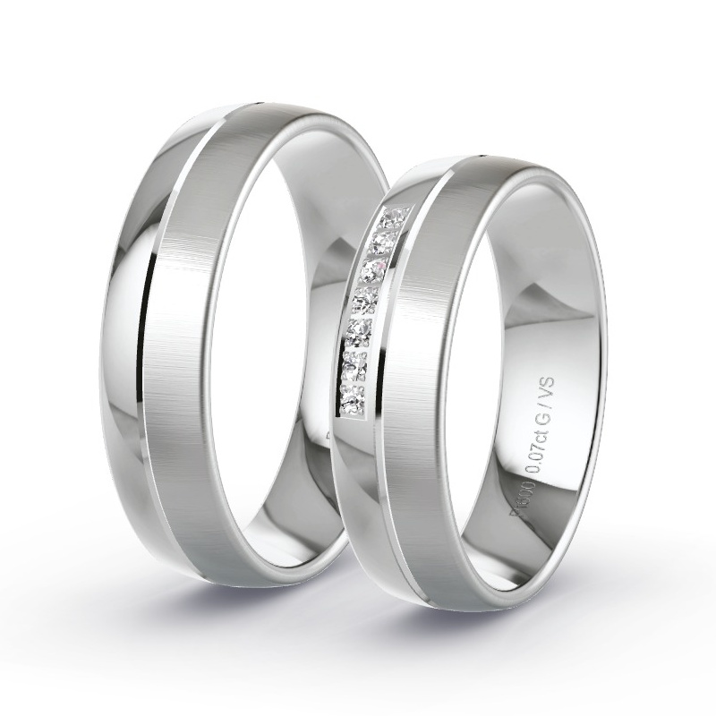 Alianzas Platino - 0.07 kt Diamantes - Modelo N°1202 Alianzas Platino - 0.07 kt Diamantes - Modelo N°1202