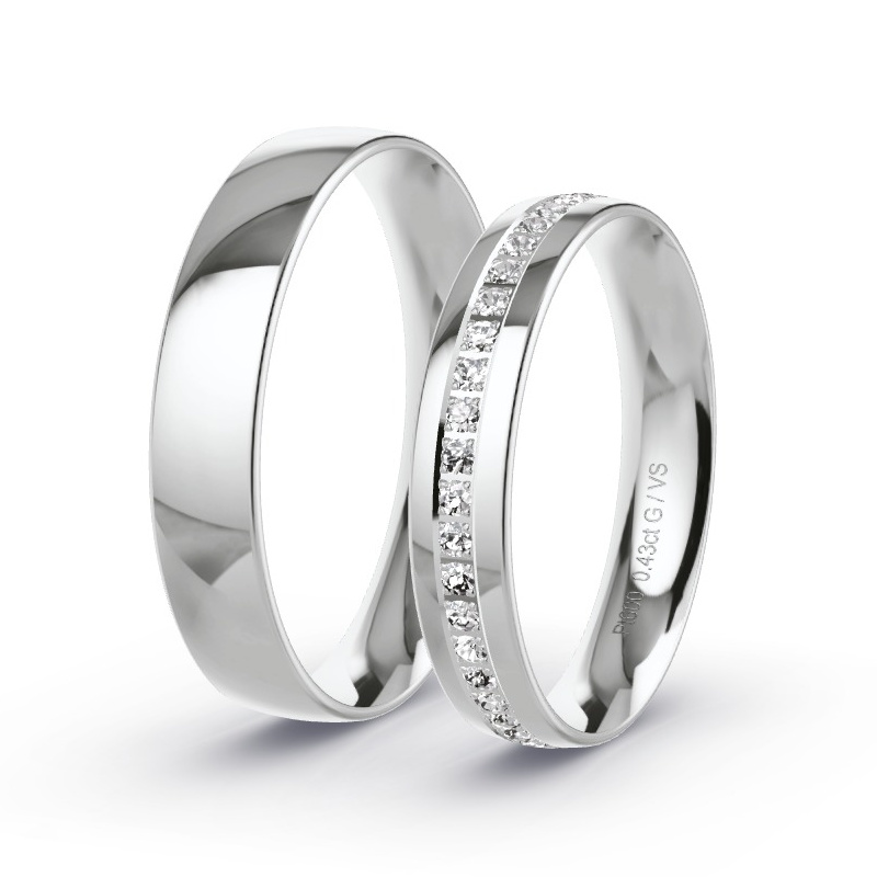 Alianzas Platino - 0.43 kt Diamantes - Modelo N°1506 Alianzas Platino - 0.43 kt Diamantes - Modelo N°1506