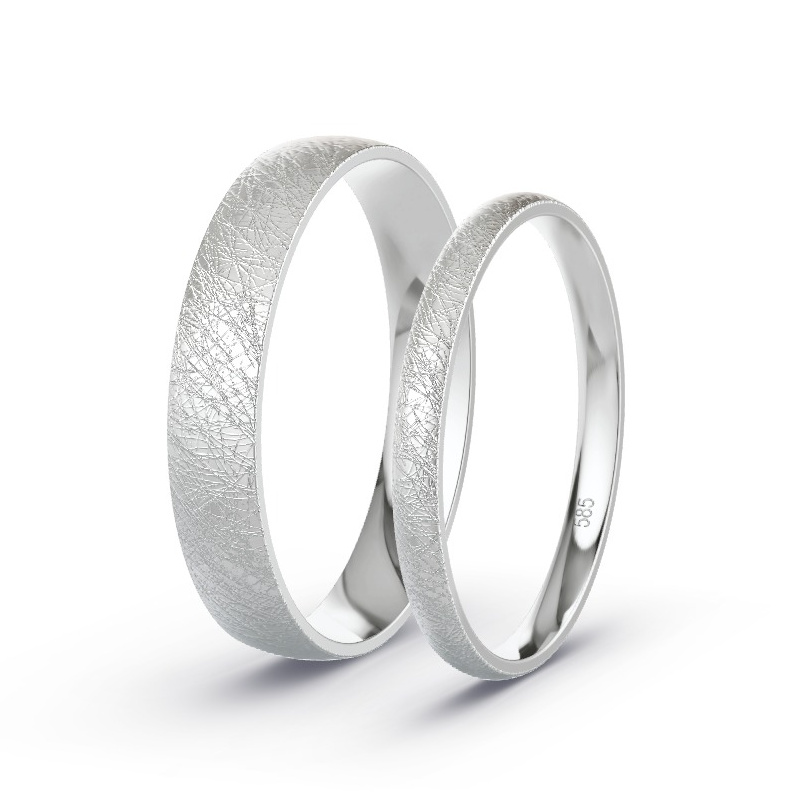 Alianzas Oro blanco - Diamantes - Modelo N°1510 Alianzas Oro blanco - Diamantes - Modelo N°1510