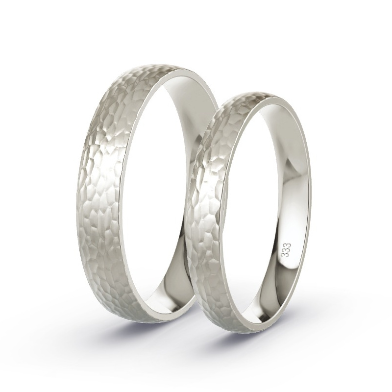Alianzas Oro gris -  Diamantes - Modelo N°1601