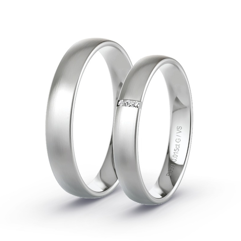 Alianzas Platino - 0.015 kt Diamantes - Modelo N°1602 Alianzas Platino - 0.015 kt Diamantes - Modelo N°1602