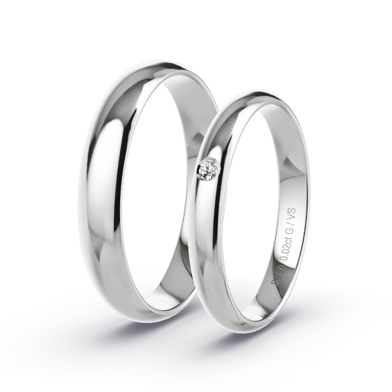 Alianzas Platino - 0.02 kt Diamantes - Modelo N°1607