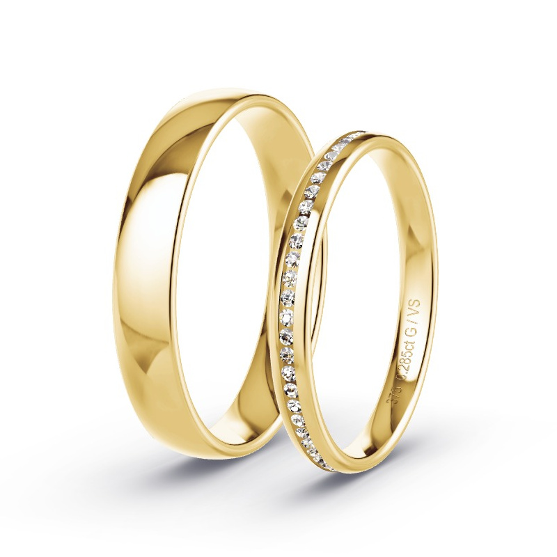 Alianzas Oro amarillo - 0.06 kt Diamantes - Modelo N°1612