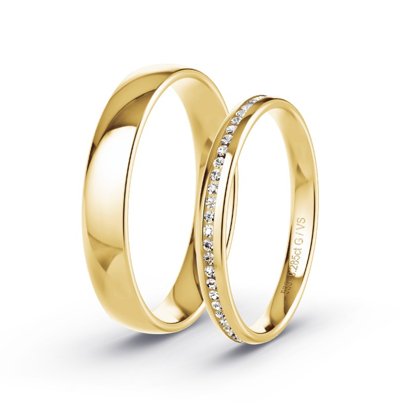 Alianzas Oro amarillo - 0.06 kt Diamantes - Modelo N°1612