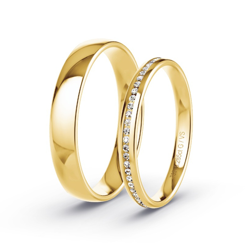 Alianzas Oro amarillo - 0.06 kt Diamantes - Modelo N°1612