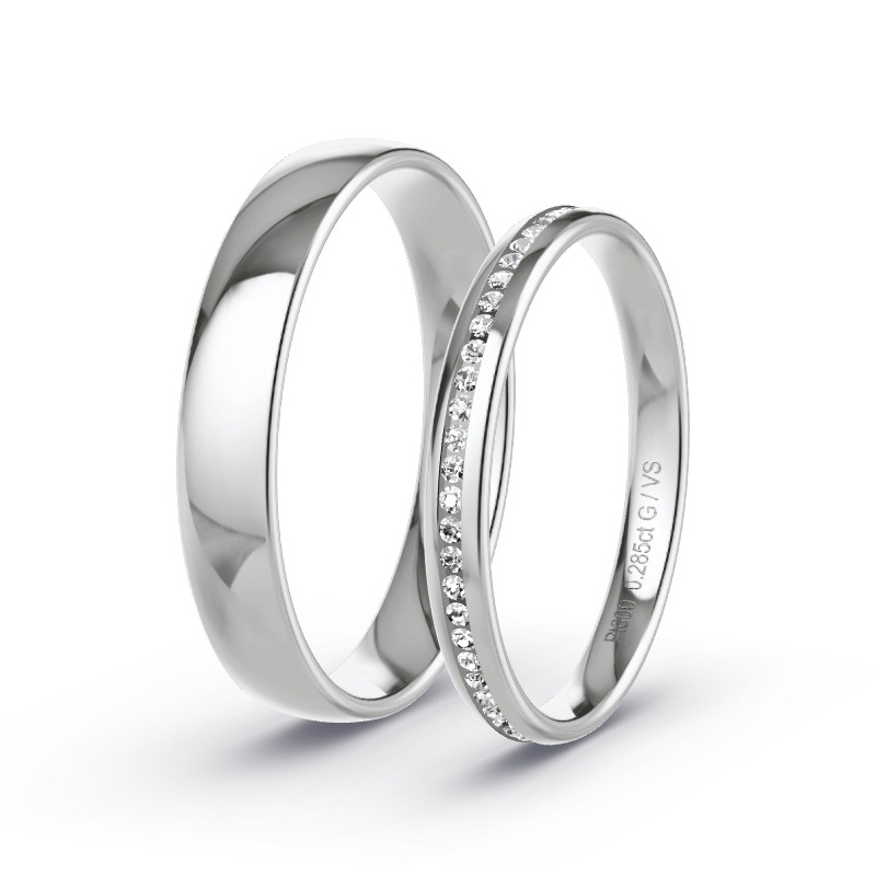 Alianzas Platino - 0.06 kt Diamantes - Modelo N°1612