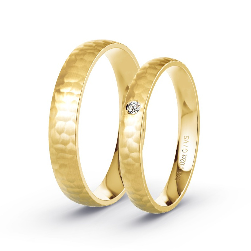Alianzas Oro amarillo - 0.02 kt Diamantes - Modelo N°1616 Alianzas Oro amarillo - 0.02 kt Diamantes - Modelo N°1616