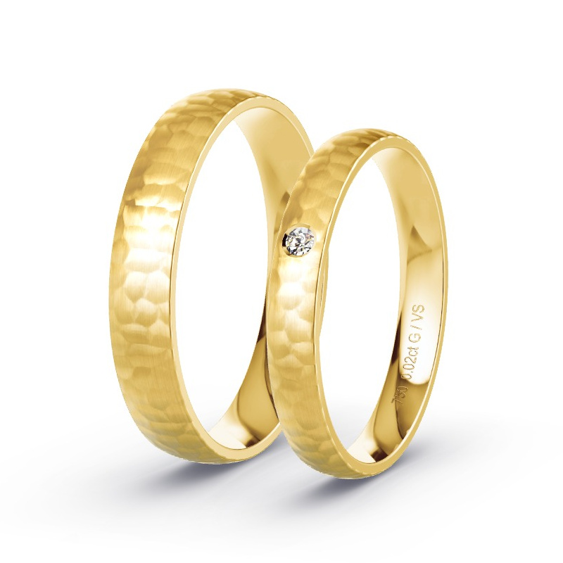 Alianzas Oro amarillo - 0.02 kt Diamantes - Modelo N°1616 Alianzas Oro amarillo - 0.02 kt Diamantes - Modelo N°1616