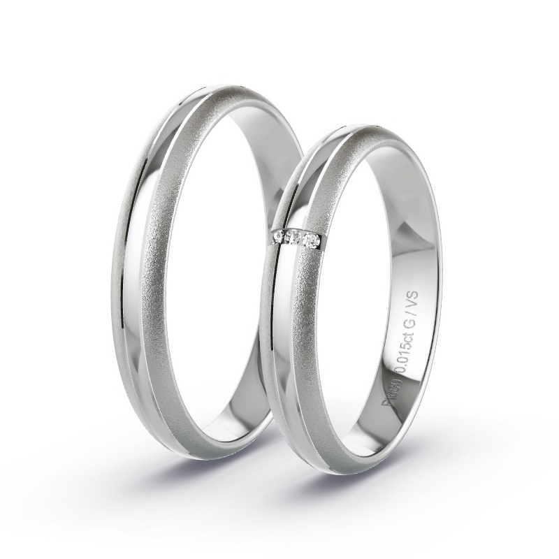 Alianzas Platino - 0.015 kt Diamantes - Modelo N°1626 Alianzas Platino - 0.015 kt Diamantes - Modelo N°1626