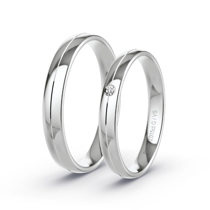 Alianzas Platino - 0.015 kt Diamantes - Modelo N°1638 Alianzas Platino - 0.015 kt Diamantes - Modelo N°1638