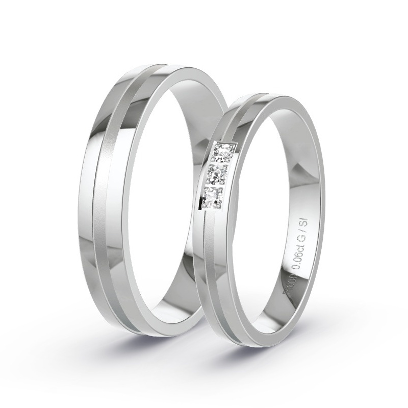 Alianzas Platino - 0.06 kt Diamantes - Modelo N°1646