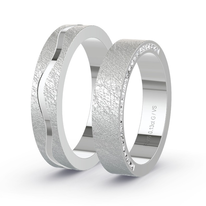 Alianzas Platino - 0.13 kt Diamantes - Modelo N°1657 Alianzas Platino - 0.13 kt Diamantes - Modelo N°1657