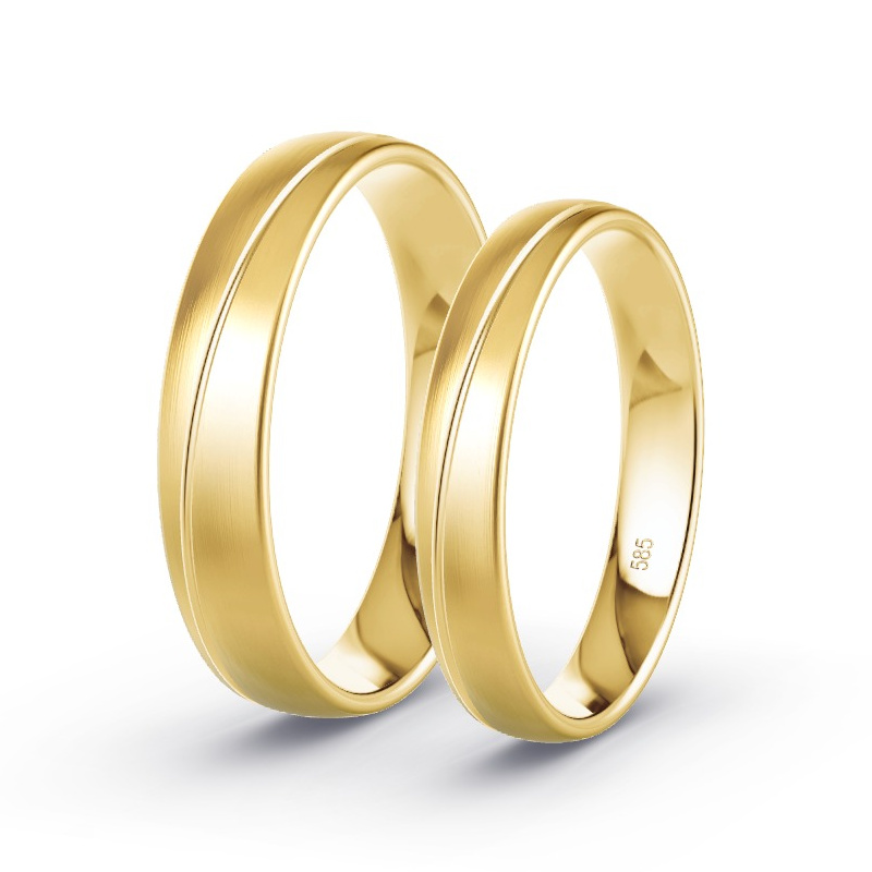 Alianzas Oro amarillo - Diamantes - Modelo N°1660 Alianzas Oro amarillo - Diamantes - Modelo N°1660