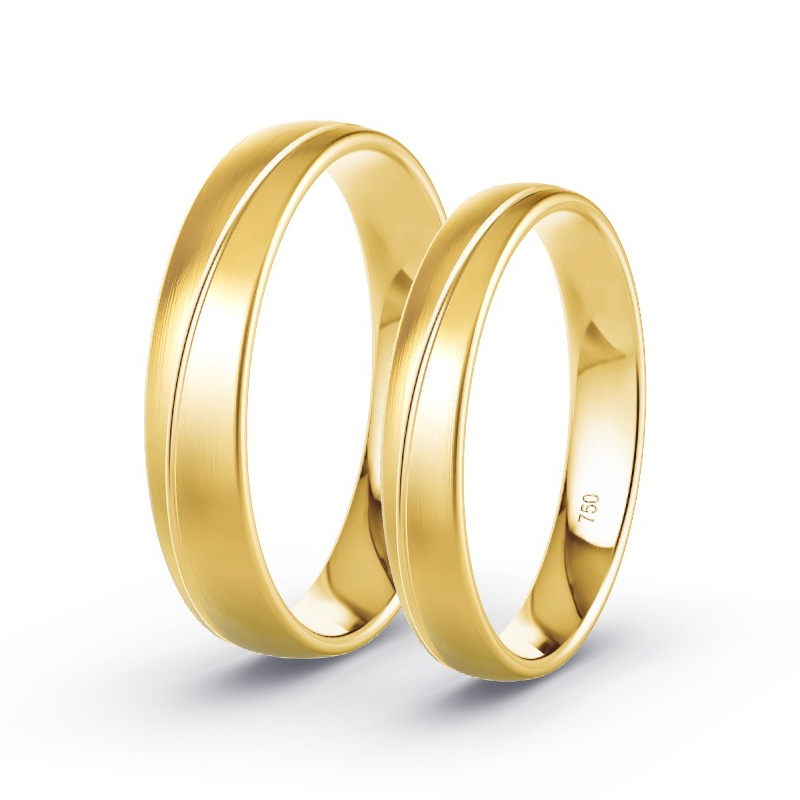 Alianzas Oro amarillo - Diamantes - Modelo N°1660 Alianzas Oro amarillo - Diamantes - Modelo N°1660