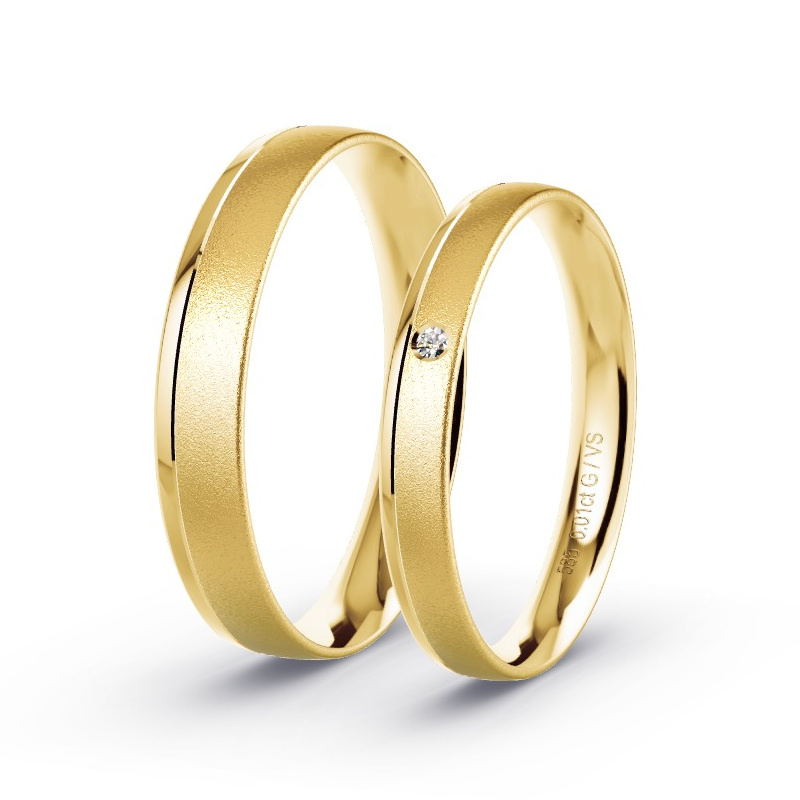 Alianzas Oro amarillo - 0.01 kt Diamantes - Modelo N°1669 Alianzas Oro amarillo - 0.01 kt Diamantes - Modelo N°1669