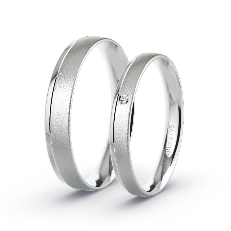 Alianzas Oro blanco - 0.01 kt Diamantes - Modelo N°1669 Alianzas Oro blanco - 0.01 kt Diamantes - Modelo N°1669
