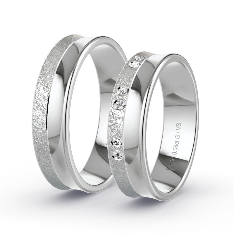 Alianzas Paladio - 0.06 kt Diamantes - Modelo N°1671