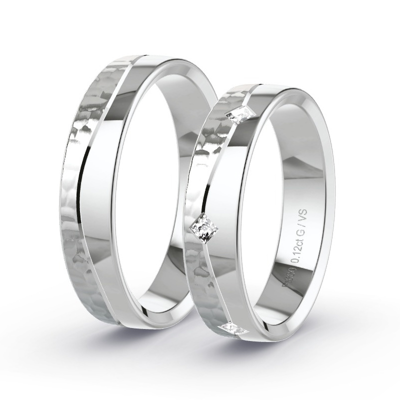 Alianzas Platino - 0.15 kt Diamantes - Modelo N°1679 Alianzas Platino - 0.15 kt Diamantes - Modelo N°1679