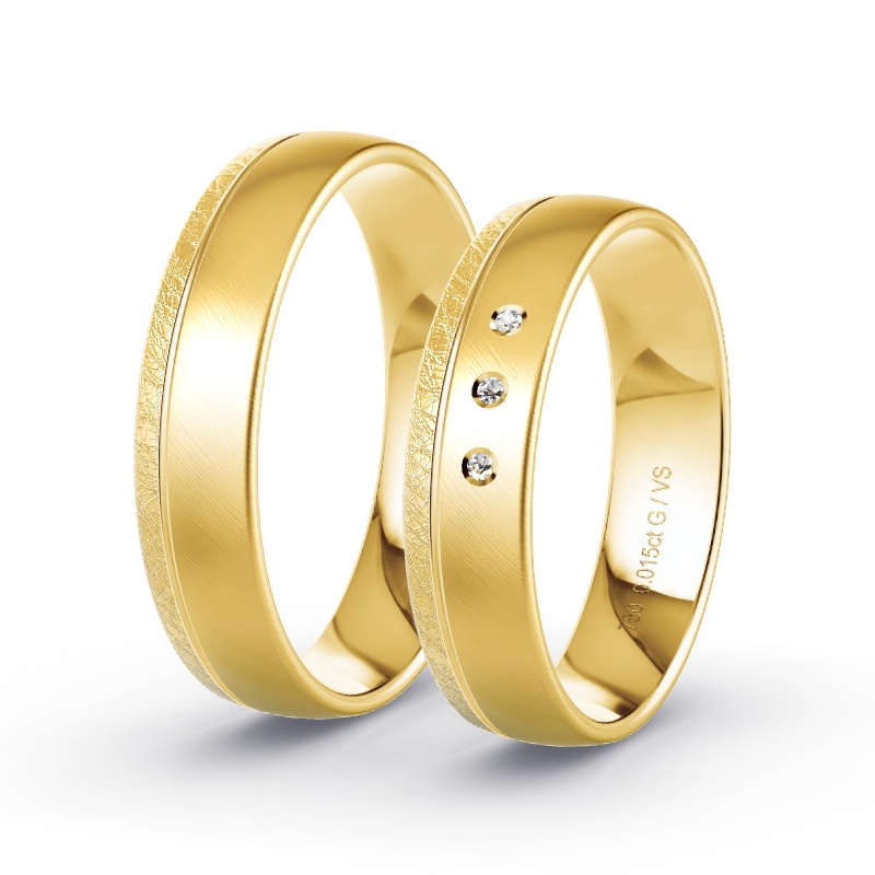 Alianzas Oro amarillo - 0.015 kt Diamantes - Modelo N°1692 Alianzas Oro amarillo - 0.015 kt Diamantes - Modelo N°1692