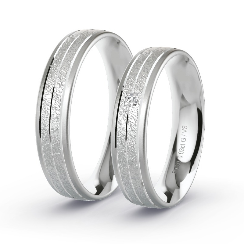 Alianzas Platino - 0.03 kt Diamantes - Modelo N°1693