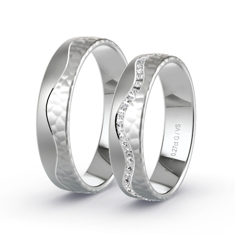 Alianzas Paladio - 0.28 kt Diamantes - Modelo N°1696
