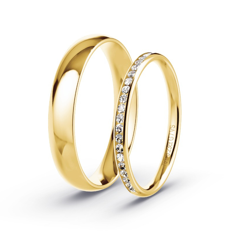 Alianzas Oro amarillo - 0.23 kt Diamantes - Modelo N°1712 Alianzas Oro amarillo - 0.23 kt Diamantes - Modelo N°1712