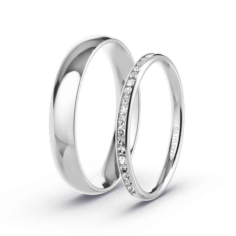 Alianzas Oro blanco - 0.23 kt Diamantes - Modelo N°1712 Alianzas Oro blanco - 0.23 kt Diamantes - Modelo N°1712
