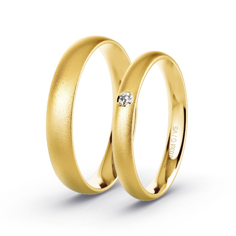 Alianzas Oro amarillo - 0.03 kt Diamantes - Modelo N°1724 Alianzas Oro amarillo - 0.03 kt Diamantes - Modelo N°1724