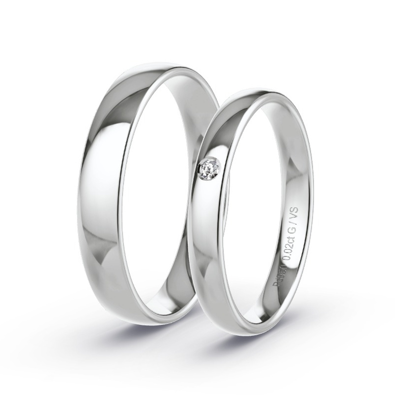 Alianzas Paladio - 0.02 kt Diamantes - Modelo N°1731