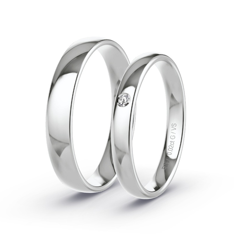 Alianzas Platino - 0.02 kt Diamantes - Modelo N°1731