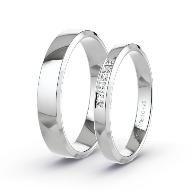 Alianzas Paladio - 0.06 kt Diamantes - Modelo N°1732