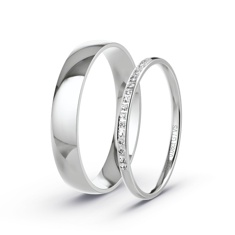 Alianzas Paladio - 0.08 kt Diamantes - Modelo N°1738