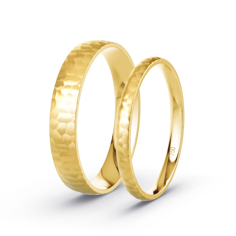 Alianzas Oro amarillo -  Diamantes - Modelo N°1749