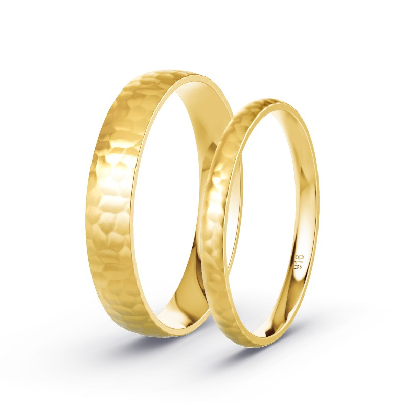 Alianzas Oro amarillo -  Diamantes - Modelo N°1749